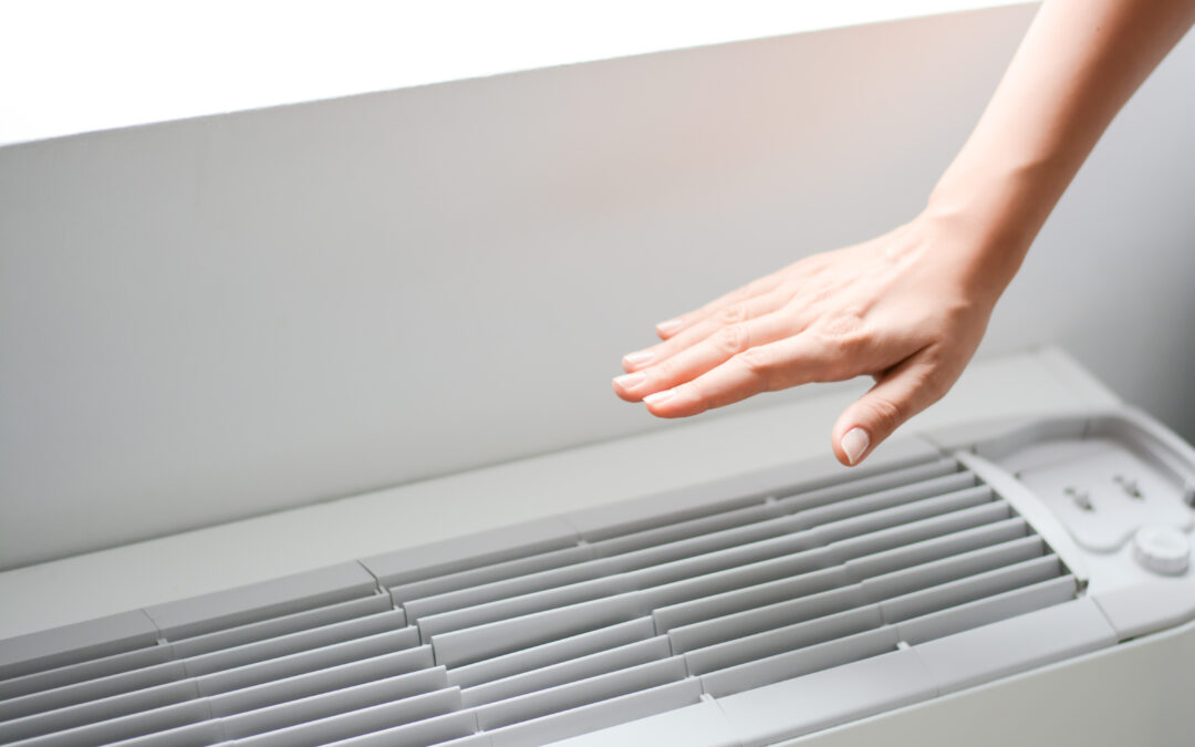 Check air conditioner heat or room temperature